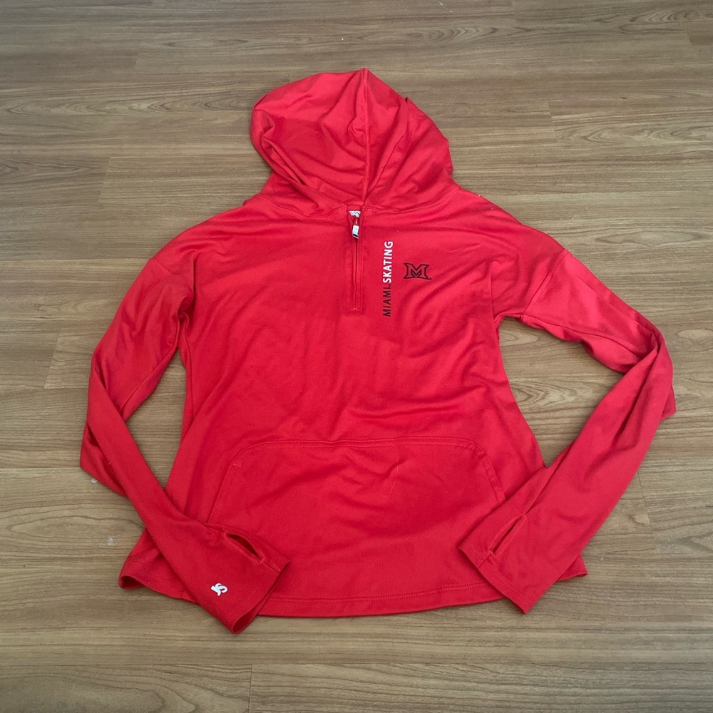 Red Miami skating hoodie